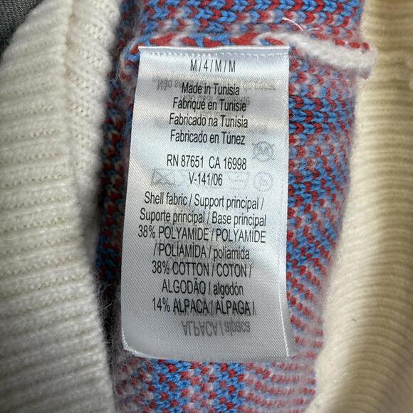 Lacoste Knit Men's Big Tartan Plaid Jacquard Crew Neck Sweater Unisex Medium - Picture 4 of 8